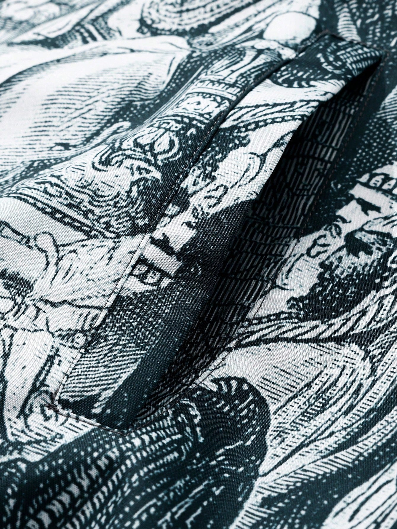 Facuri Herrenjacke mit Vintage-Print