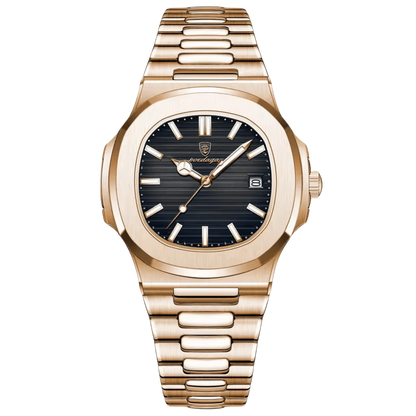 Luxuriöse Herren-Quadrantuhr aus 316L Edelstahl