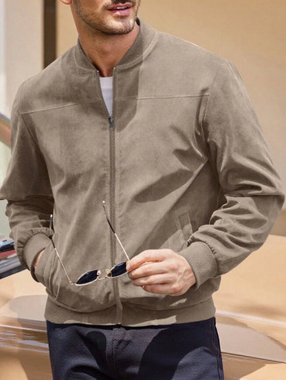 Facuri Herrenjacke aus Wildleder und Fleece