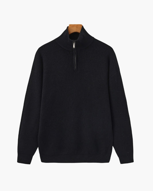 Refined Half-Zip Knit Pullover